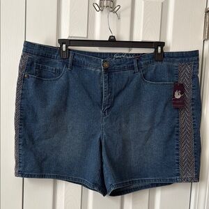Gloria Vanderbilt Women's Dark Blue Denim Shorts